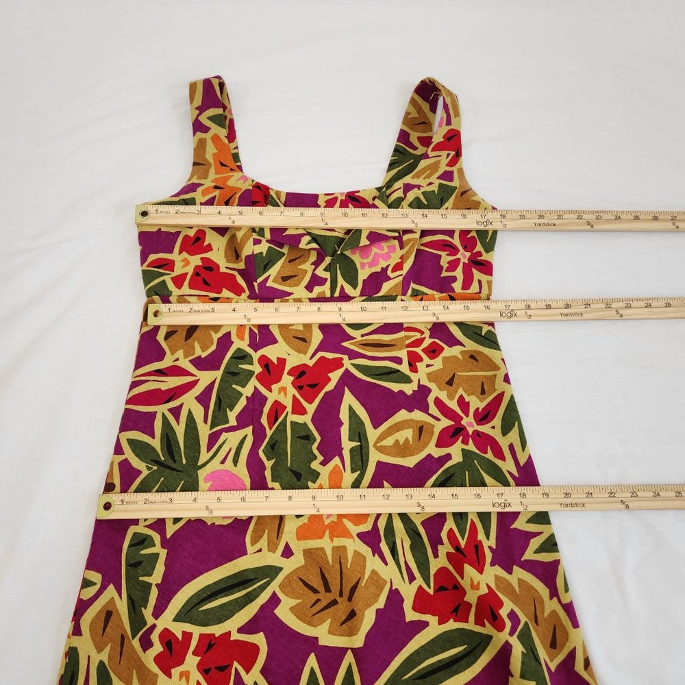 Vintage TALBOTS Fairy Cottagecore Tropical Multicolor Babydoll Dress Size 10. - Picture 15 of 16